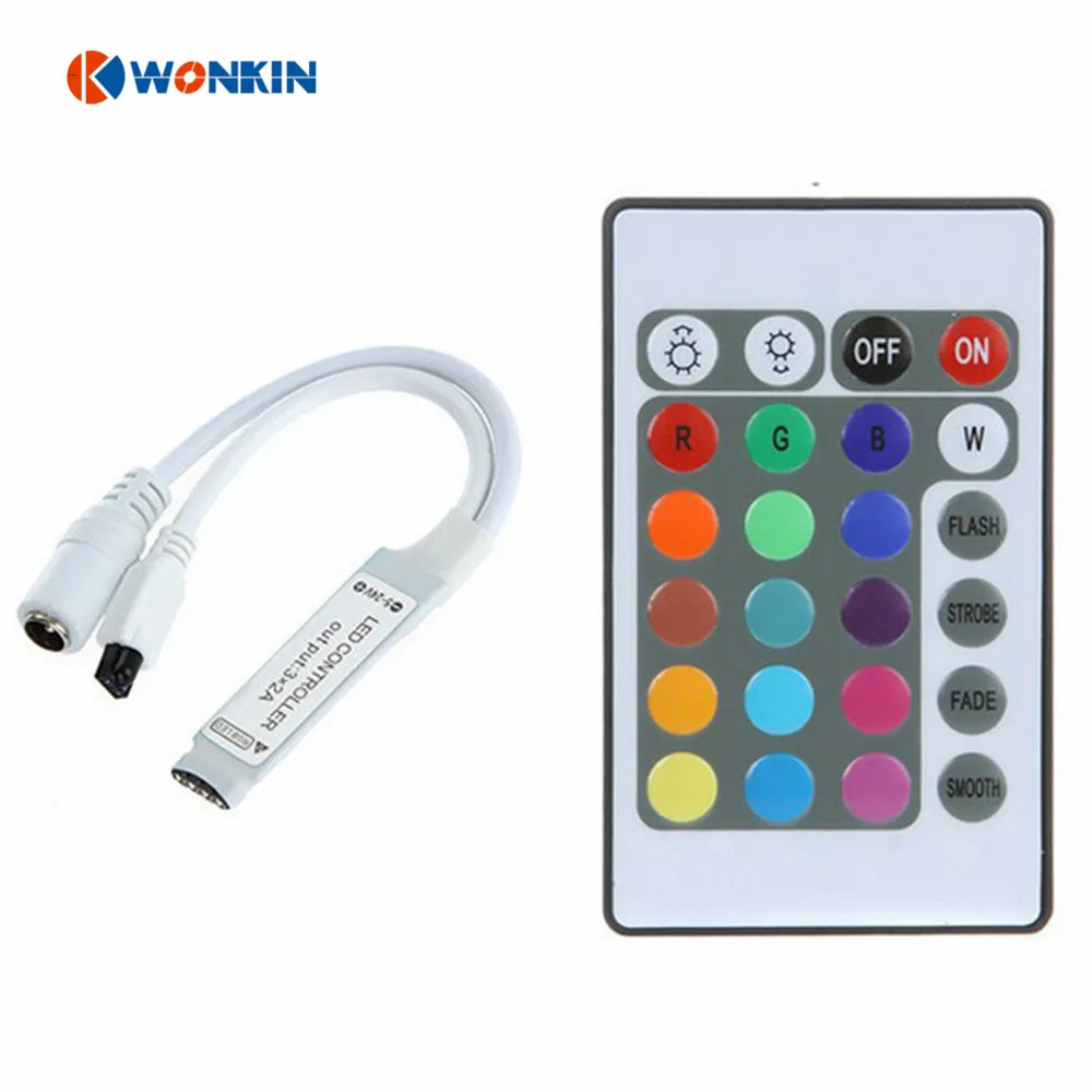 5 шт. 24 клавиши LED RGB контроллер DC12V 6A беспроводной ИК пульт мини Диммер для SMD3528 5050