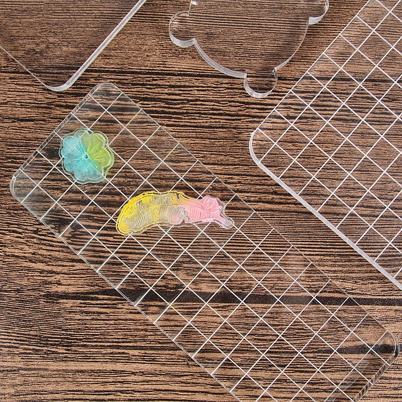 

1pc DIY Transparent Stamp Acrylic Block Pad scrapbooking Color Process Essential Handmade Tools Acrylic Pate Kids Toys
