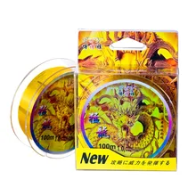 Супер прочная нейлоновая рыболовная леска золотого цвета, 2 шт./100 м/6,2-фунта, японская монофиламентная леска