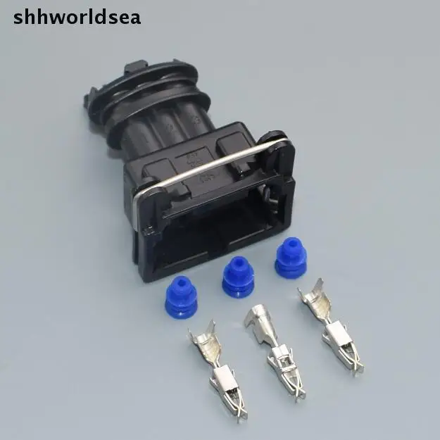 

shhworldsea 50Kit 3 Way 3 PIN 3.5MM Car Fuel Injector Socket Plug DURITE MULTIPLE CONNECTORS JUNIOR POWER TIMER JPT CONNECTOR