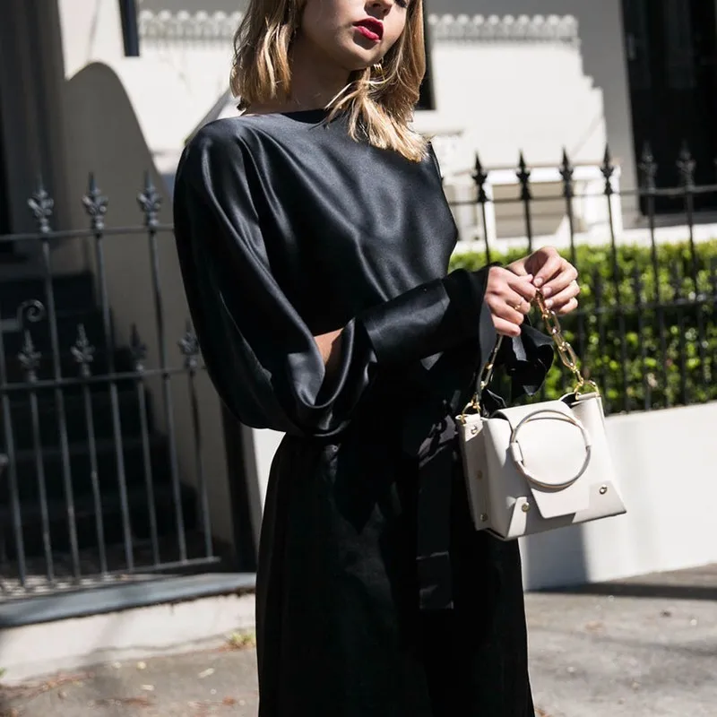 TWOTWINSTYLE на шнуровке с вырезом лодочкой женские блузки рубашки Осенние разрезом