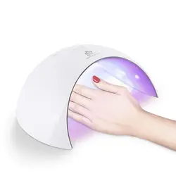 24 W Сушилка для ногтей двойной свет сушилки для ногтей автоматическое распознавание лампы ногтей инструмент 60sec/90sec/120sec с 8 шт светодиодный