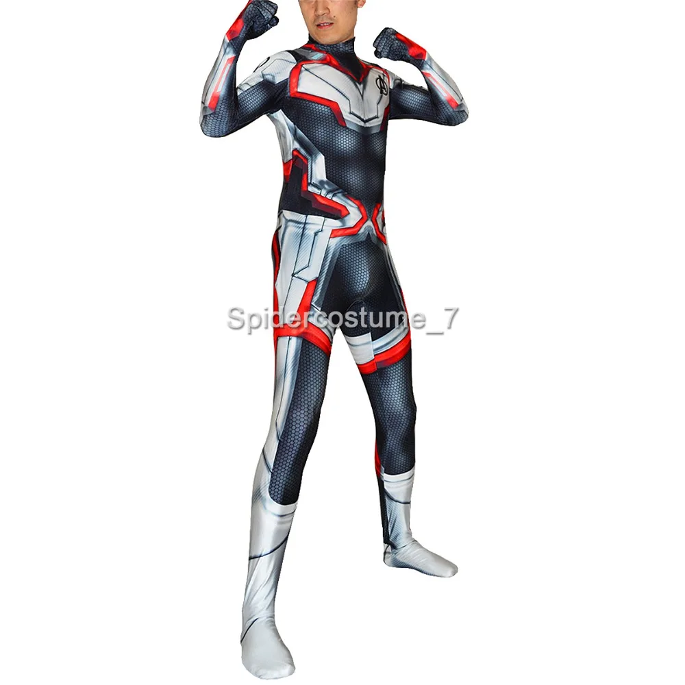 The Avengers 4 Cosplay Costumes 3D Print Lycra 2019 Avengers Endgame film Quantum Realm Team Bodysuits Custom hot