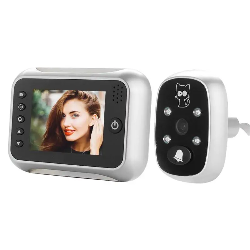 

3.5 inch 720P HD 2MP Video Digital Doorbell Camera 120 Degrees Wide Angle Night Vision PIR Motion Detection Security Cam CCTV