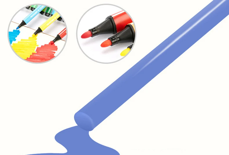 Цветной Художественный маркер, набор для рисования, цветные детские цветные ручки, безопасные нетоксичные для мытья воды, граффити, подарки, канцелярские принадлежности