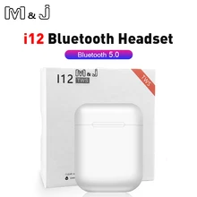 Мини i12 TWS беспроводные наушники Bluetooth 5,0 спортивные наушники-вкладыши сенсорная Магнитная зарядная коробка PK i20 i30 ДЛЯ redmi airdots