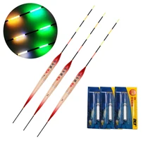 3pcs Led Electronic Fishing Float + Battery Night Vision Electric Float Light Battery Fishing Tackle Luminous Electronic Float