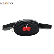 Милый Вишневый Декор Детские поясные сумки дети девочки Фанни пакеты из искусственной кожи сумка с нагрудным ремнем