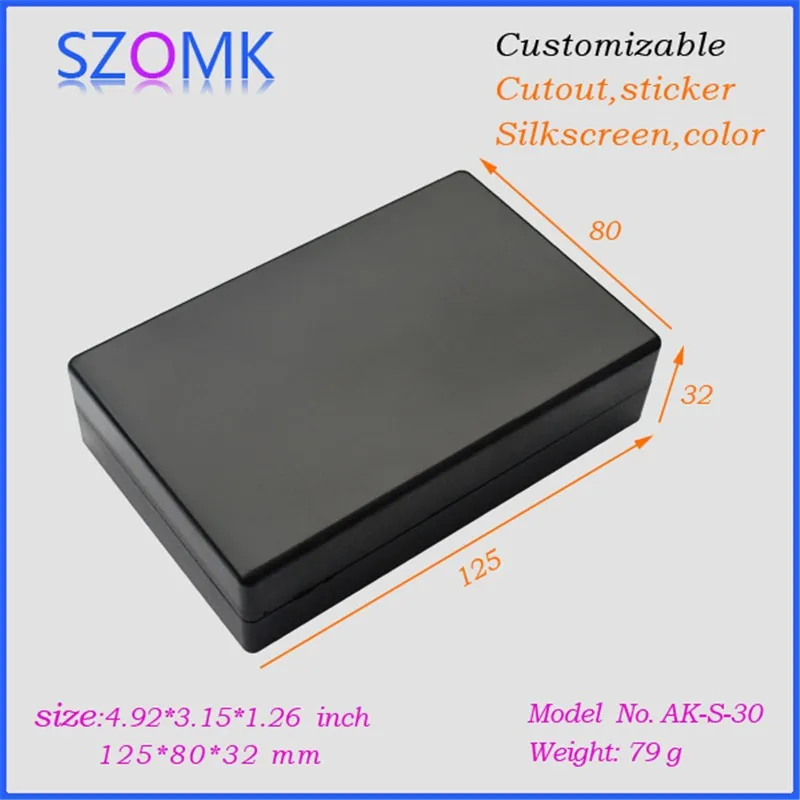 plastic enclosure for electronics control box szomk diy enclosure junction box plastic housing small abs instrument enclosure distribution box black plastic box enclosure electronics case (5)