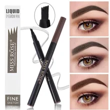 3 цвета Макияж тонкий эскиз жидкая подводка для бровей ручка Водонепроницаемая Татуировка супер прочный карандаш для бровей пятнистая жидкая подводка для бровей