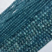 round natural aquamarine stone beads natural gemstone beads DIY loose beads for jewelry making strand 15 round natural aquamarine stone beads natural gemstone beads DIY loose beads for jewelry making strand 15