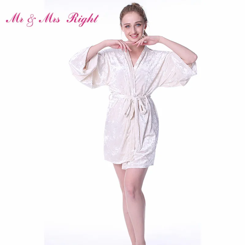 Mr & Mrs right теплое кимоно халаты для женщин зимний ночной халат женское белье