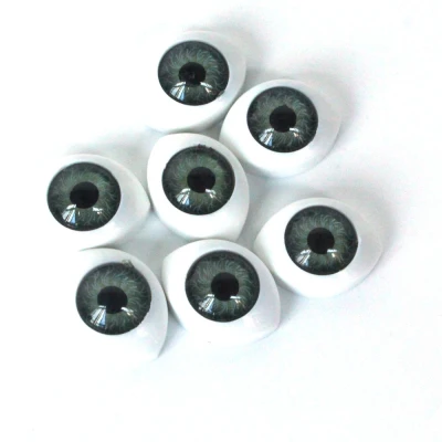 Не самоклеющиеся 50 шт. 8 мм reborn dolls Глаза Овальные Полые задние пластиковые глаза для кукольная маска DIY B глаза аксессуары для кукол - Цвет: A 50PCS-8mm