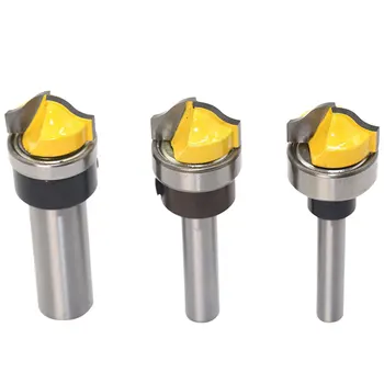 

Panel Curve Groove Router Bit - 1/4" 1/2'' 8mm Shank Woodworking Cutter Tenon Cutter for Woodworking Tools