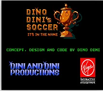 Dino Dini's Soccer 16 bit MD игровая карта для sega Mega Drive для sega Genesis