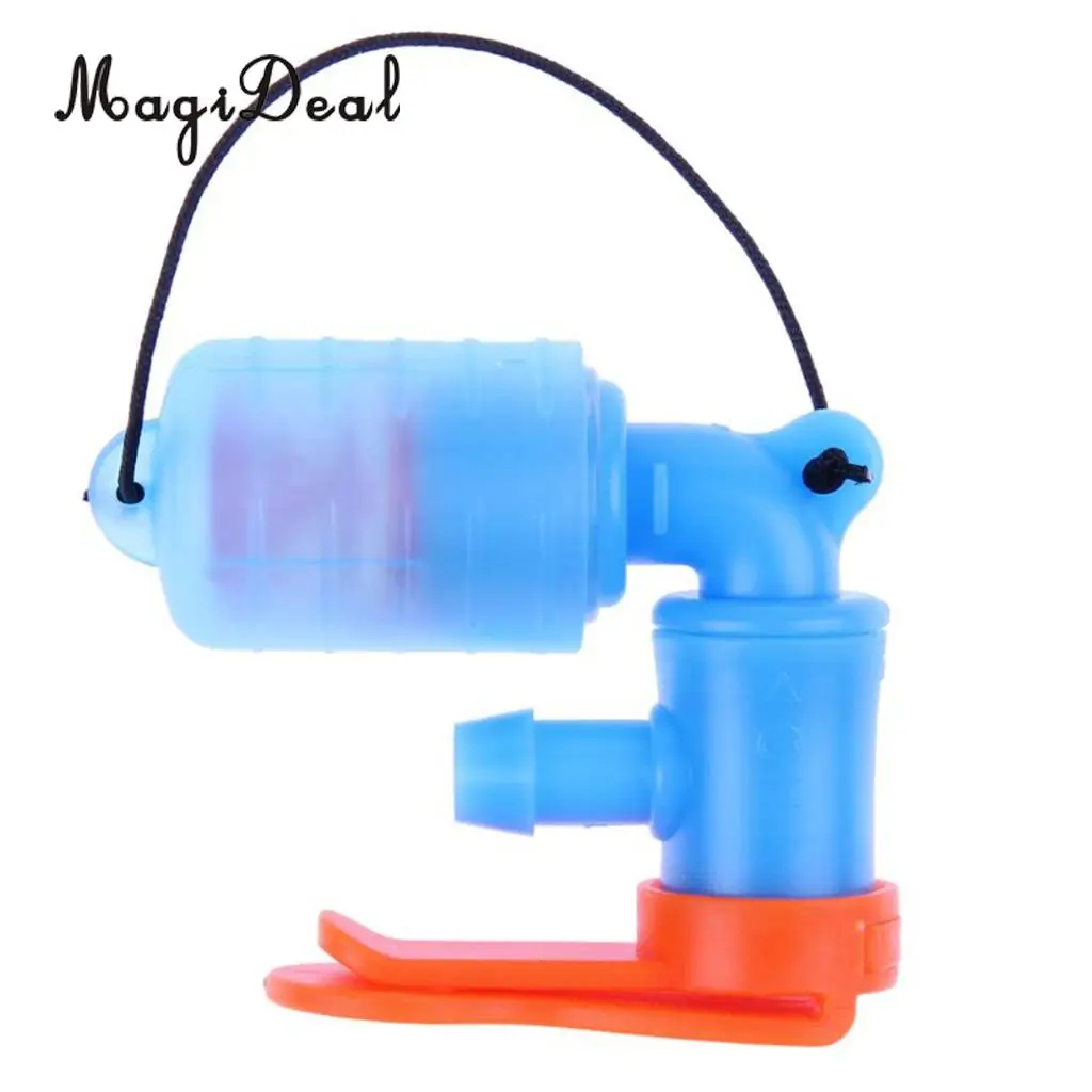 MagiDeal Outdoor Water Bags Silicone Straight Hydration Pack Suction Nozzle Bite Valve Mouthpiece With Clip Camping Essential