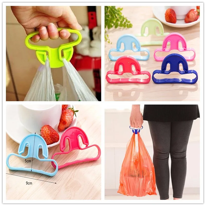 

1pcs Hooks For Hanging Handbag Basket Shopping Bag Holder Carry Bag Handle Comfortable Grip Protect Hand Tools Random Color
