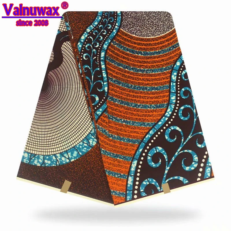 

Hihg quality dutch wax hollandais veritable african ankara wax hollandais 100%cotton fabric 6yards wedding gits for guests-YBGAQ