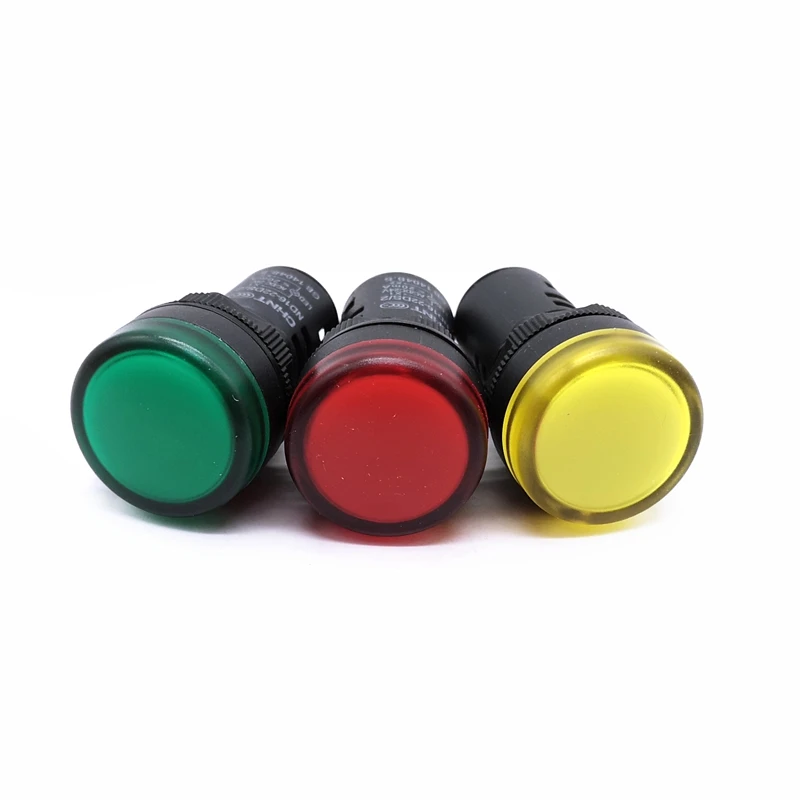 

1PCS CHINT Indicator Light ND16-22DS/2 AC DC 12V 24V 36V Resistance Type Red Green Yellow color