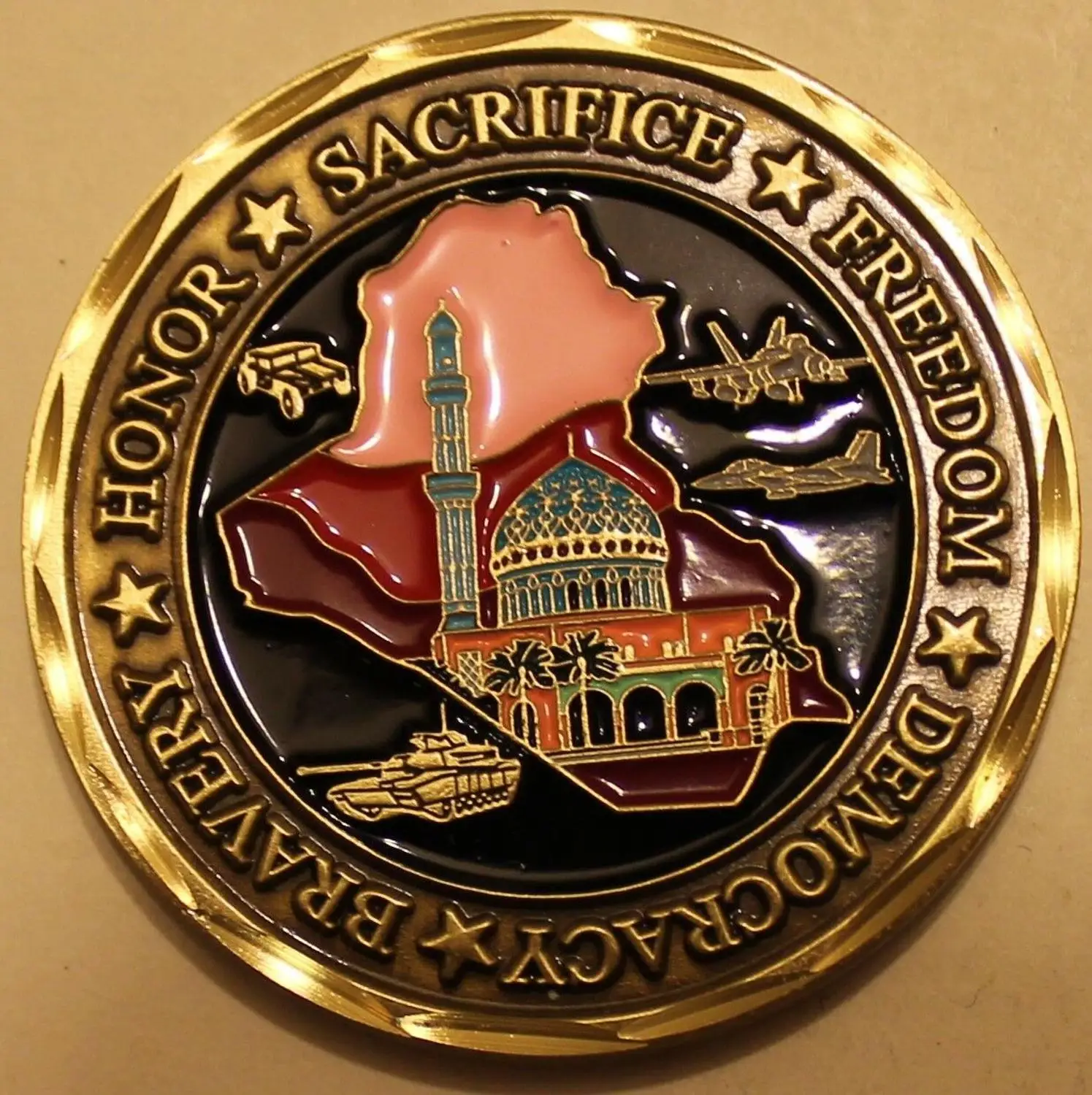 

Operation Iraqi Freedom - Iraq War Veteran OIF Challenge Coin, 2019 NEW * Sample, DHL free shipping