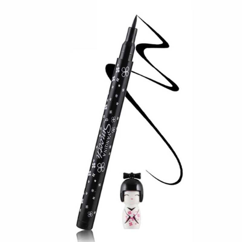 Yanqina 12pcs Eyeliner Fashion Women's Black Waterproof Cute Doll Eyeliner Liquid Pen Makeup Cartoon Eye Liner Pencil Cosmetic Yanqina 12pcs Eyeliner Fashion Women's Black Waterproof Cute Doll Eyeliner Liquid Pen Makeup Cartoon Eye Liner Pencil Cosmetic
