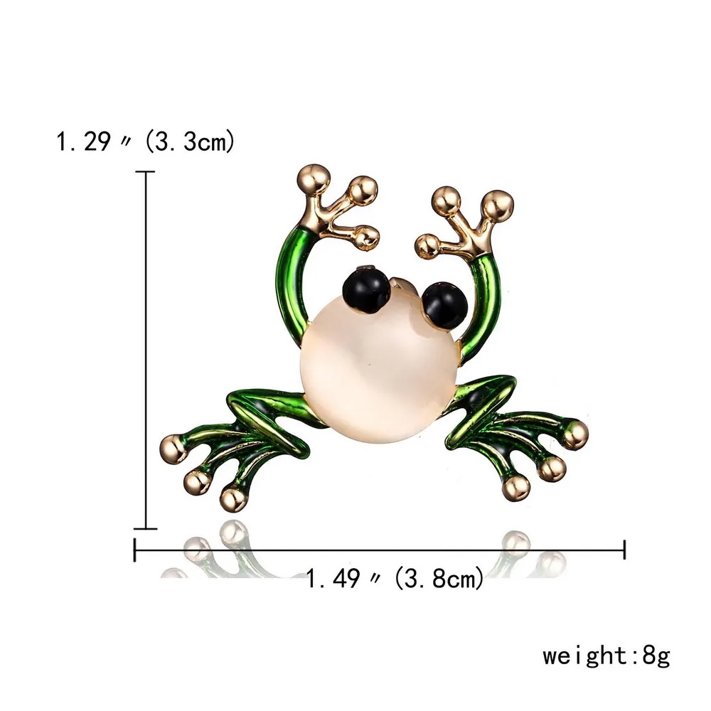 Трендовая животная брошь с дизайном «лягушка» на булавке, хрустальные броши, женские Украшения, Аксессуары для одежды, свадебные ювелирные броши для девочек