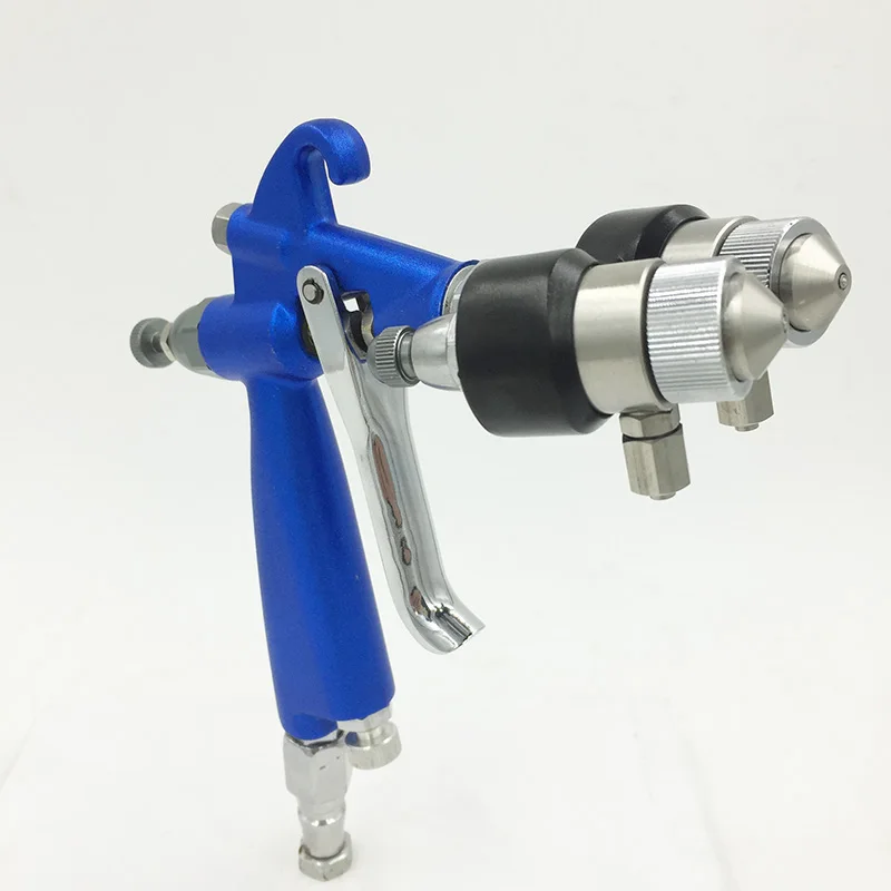 SAT1201 high pressure paint sprayer powder coating spray gun mini hvlp spray gun painting double head