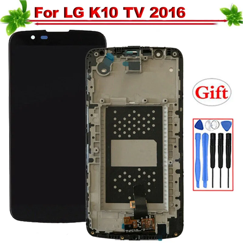 

100% Tested for LG K10 TV K10TV K410TV K430TV 2016 LCD Display With Frame Touch Screen Digitizer Assembly Replacement