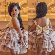 Новое летнее праздничное платье-пачка принцессы для маленьких девочек, Пышное Платье на свадьбу, день рождения, красивые вечерние платья
