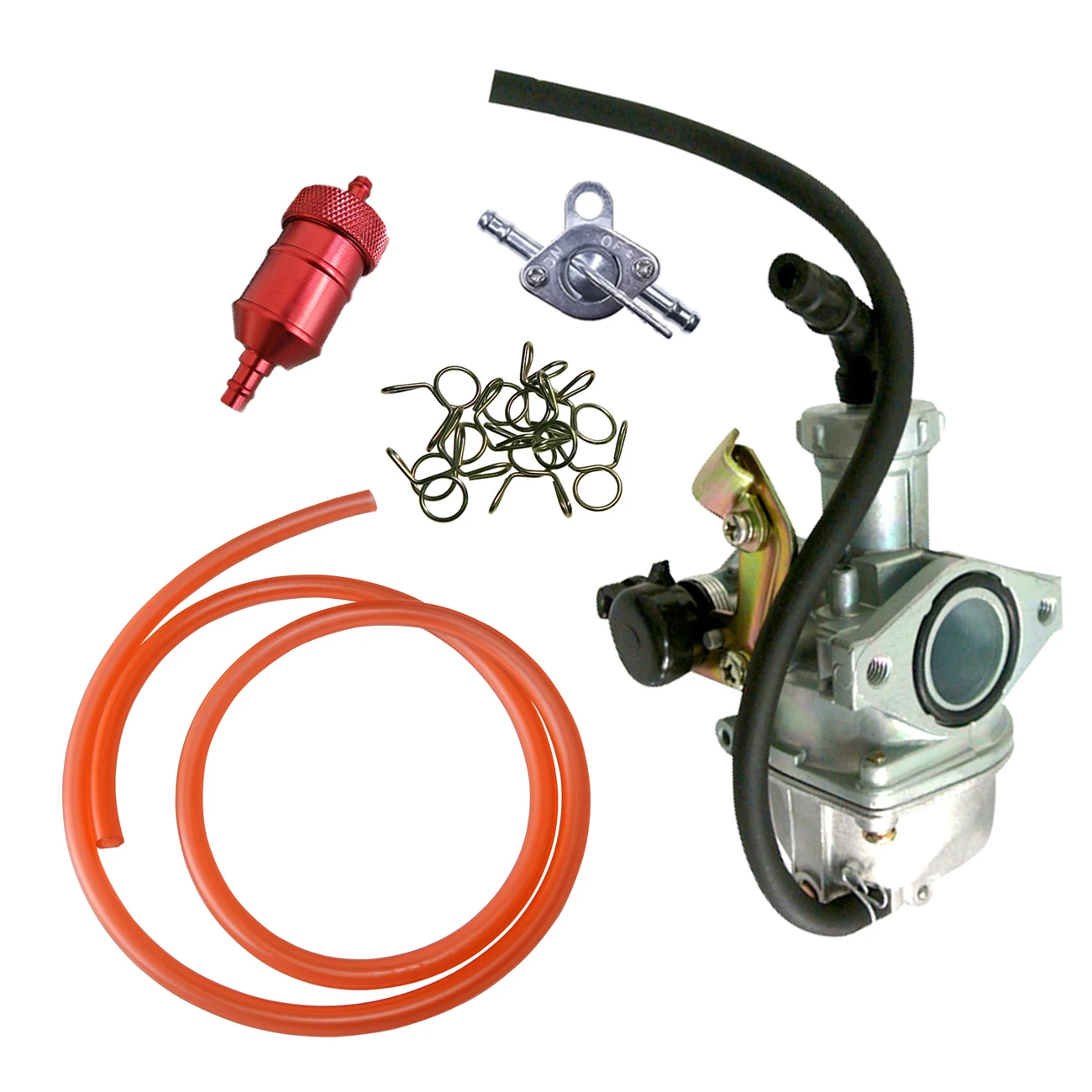 PZ 19mm Cable Choke Carburetor Red Pipe Line For 90cc 110cc 125cc Dirt