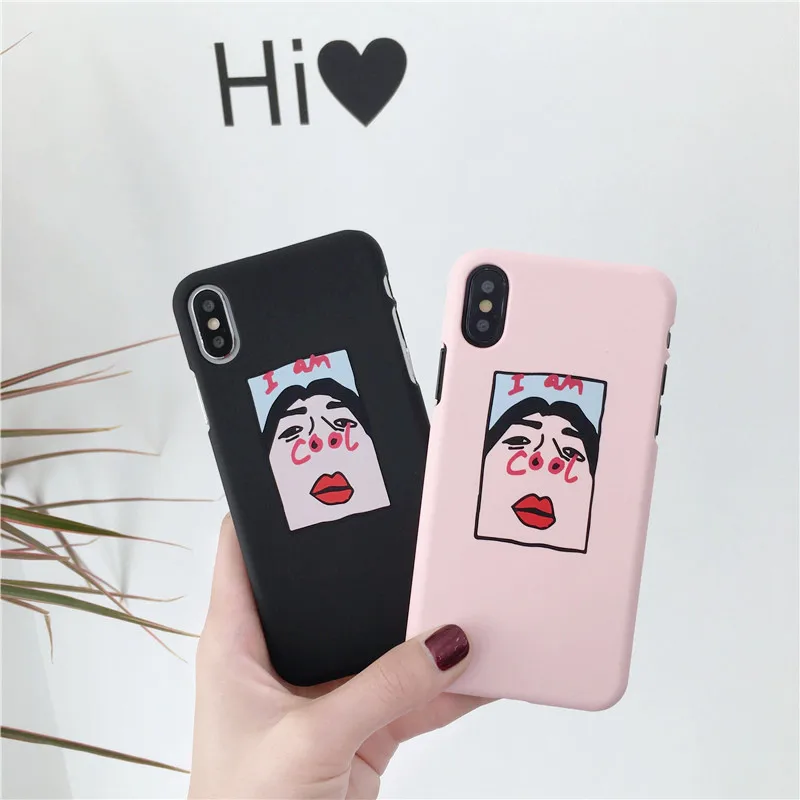Korean Funny Experssion Phone Case For iPhone 6 6 Puls 6S 7 8 Plus X XS