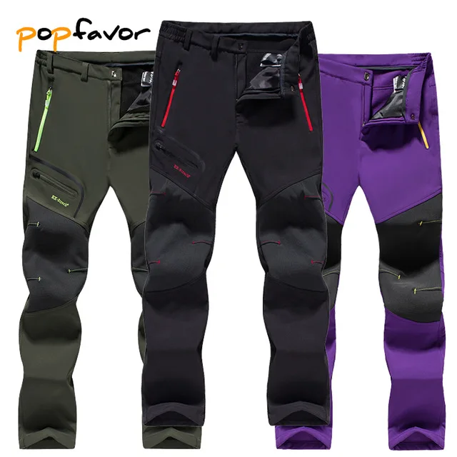 6XL mujer hombres pesca de invierno impermeable Camping Trekking de senderismo al aire libre pantalones de escalada esquí Softshell pantalones de viaje