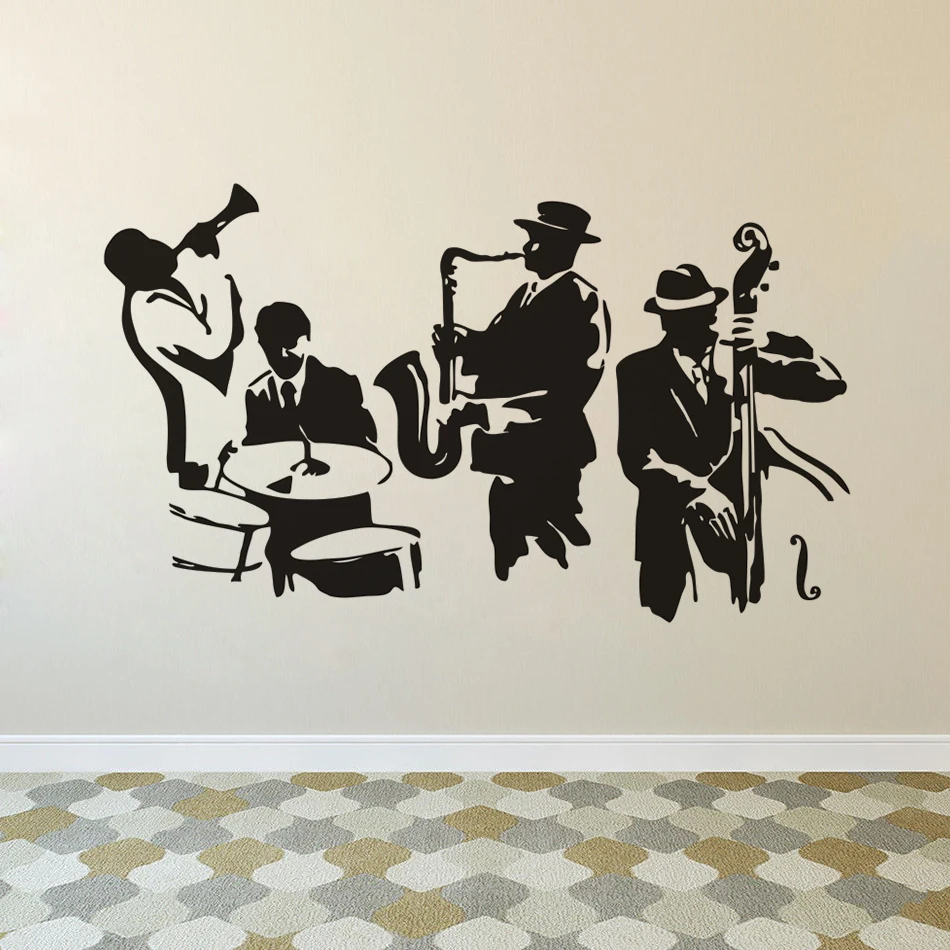 Drums Bass Saxophone Musical Instrument Instruments Wall Mural