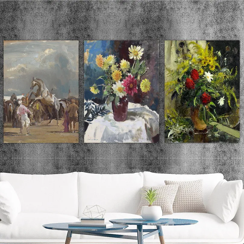 Home Decoration Print Canvas Art Wall Pictures Poster Printings Paintings British Edward Seago Flowers | Дом и сад