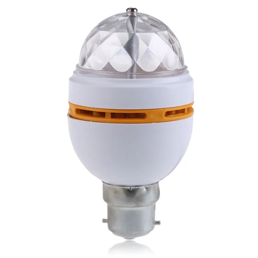 High Quality Profession Stage Lights B22 3W RGB Crystal Ball Rotating