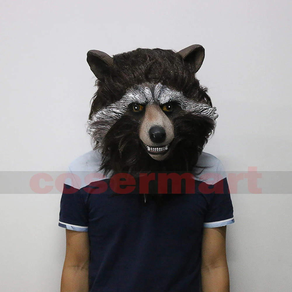 Guardians of the Galaxy 2 Rocket Raccoon Mask Marvel Movie Superhero Groot Peter Quill Helmet Cosplay Mask Halloween Party Prop
