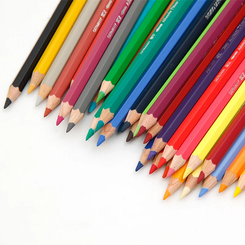 

24/36Pcs/Set Faber-Castell Water-soluble Colored Pencils Set Green Iron Box School Supplie Stationery