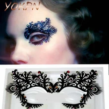 YOKPN, Модные накладные ресницы, креативное искусство, Кристальные накладные ресницы, сценические, Преувеличенные, цветные, прозрачные, полые, накладные ресницы