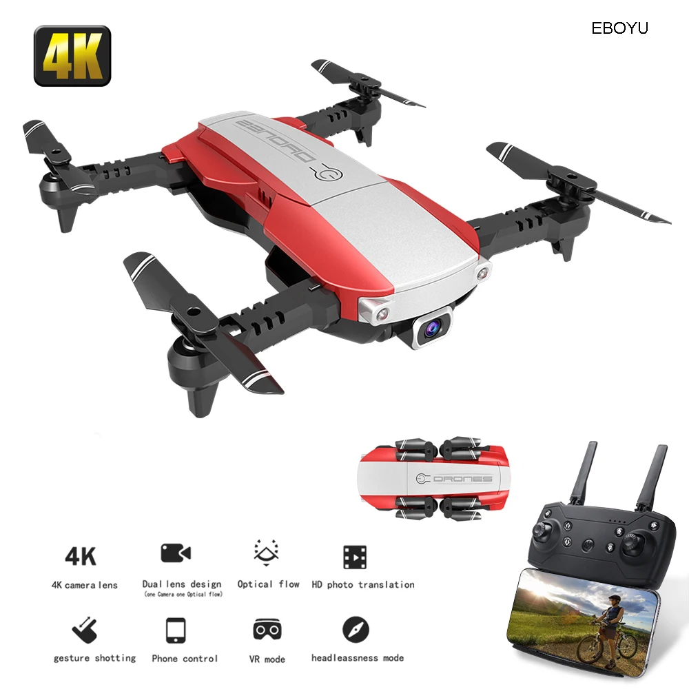 LANSENXI NVO RC Drone 4K/1080P Wide Angle WiFi FPV Camera Optical Flow Positioning Altitude Hold Gesture Control RC Quadcopter LANSENXI NVO RC Drone 4K/1080P Wide Angle WiFi FPV Camera Optical Flow Positioning Altitude Hold Gesture Control RC Quadcopter