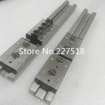 

2pcs Double axis roller linear guide SGR20 L600mm +4pcs SGB20UU block multi axis core linear Motion slide rail auminum guide