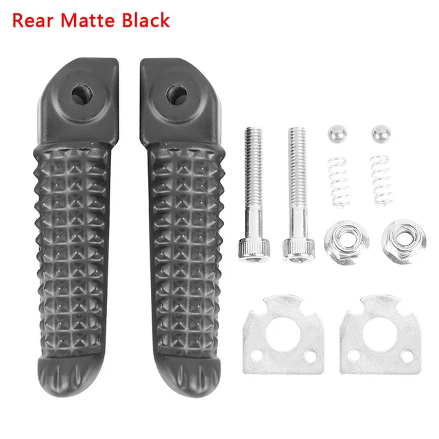 Motorcycle Footrests Foot pegs Rear Front For Yamaha YZF R1 1998-2024 R6 2003-2020 YZF R6S R1M 5