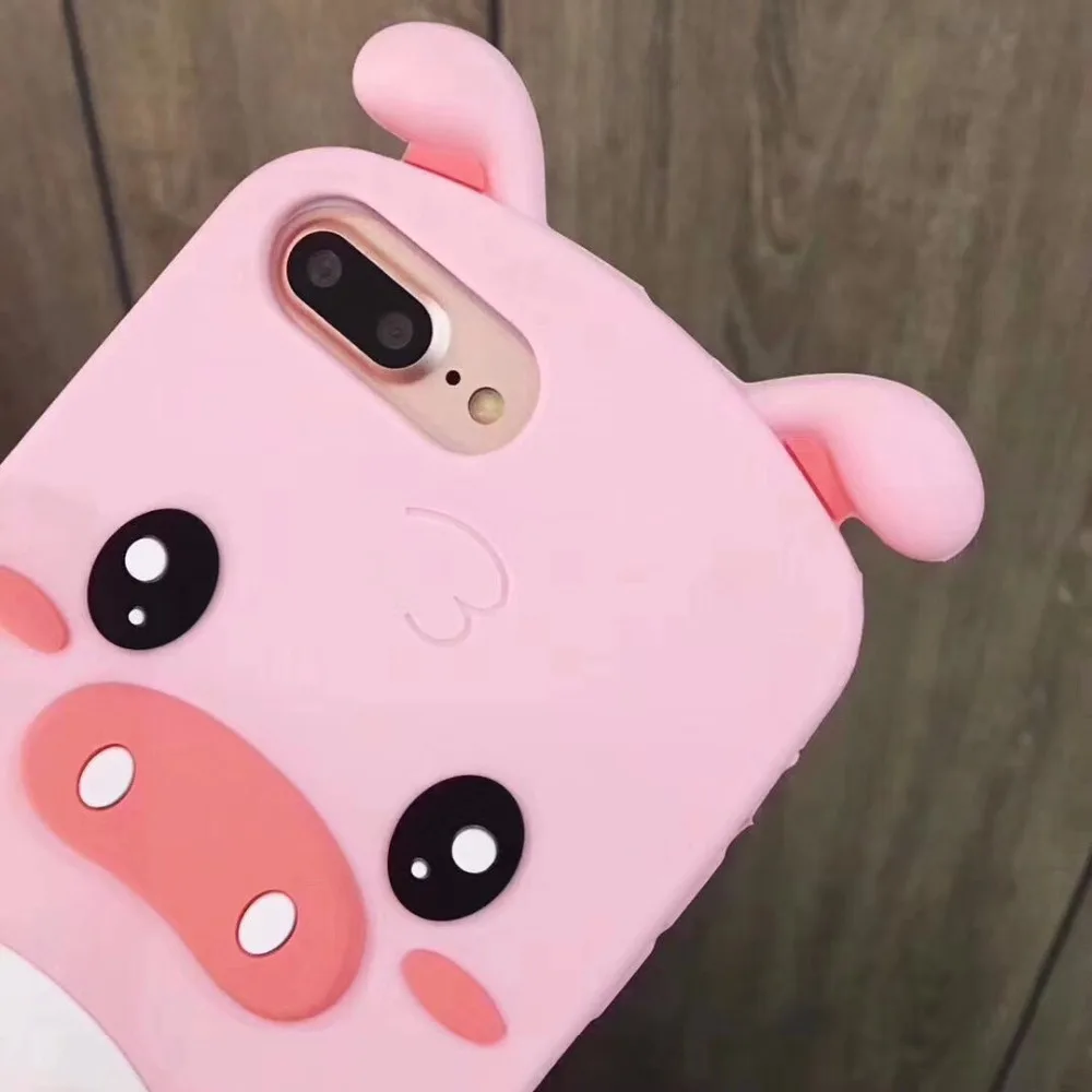 For-iPhone-3D-Case-Cute-Cartoon-Pink-Pig-Phone-Silicon-Case-Back-Cover-Skin-For-iPhone6 (4)