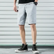 Summer New Streetwear Solid Shorts Men Cotton Slim Fit Knee Length Casual Quality Shorts Mens Plus Size Pantalones Cortos Hombre Summer New Streetwear Solid Shorts Men Cotton Slim Fit Knee Length Casual Quality Shorts Mens Plus Size Pantalones Cortos Hombre