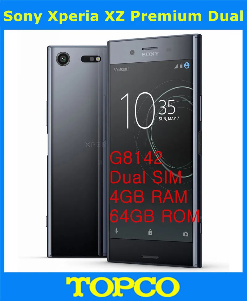 

Sony Xperia XZ Premium Dual G8142 Original Unlocked 4G Android Mobile Phone Octa Core Dual SIM 5.2" 19MP RAM 4GB ROM 64GB