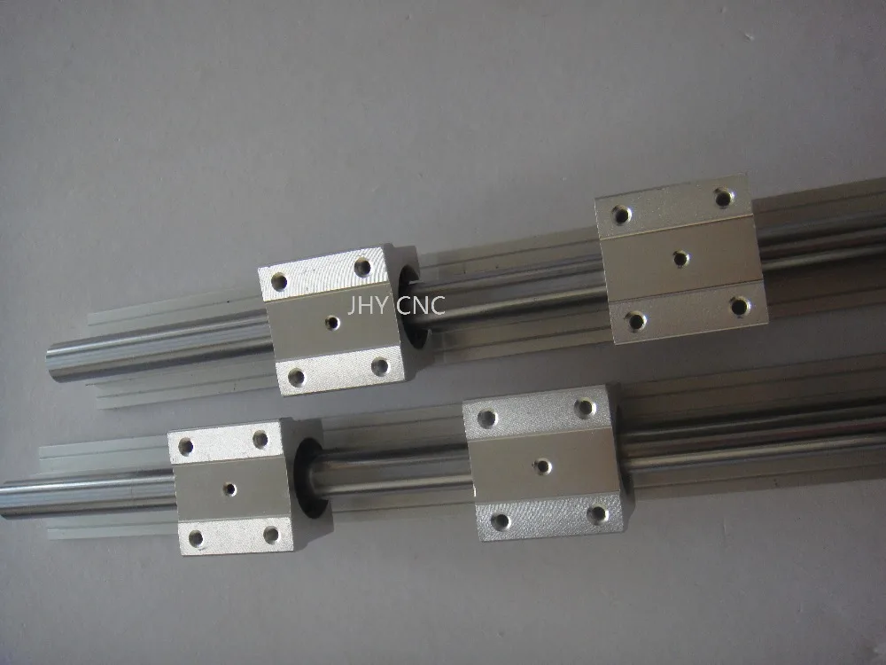 

2 SBR20-500mm 20 MM FULLY SUPPORTED LINEAR RAIL SHAFT ROD with 4 SBR20UU