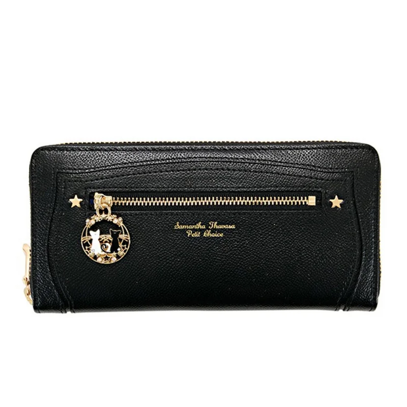 

2018 New Samantha Vega Lady Long Short Piece Zipper Bag Women Brand Leather Kawaii Wallet Purse Portefeuille Femme Dollar Price