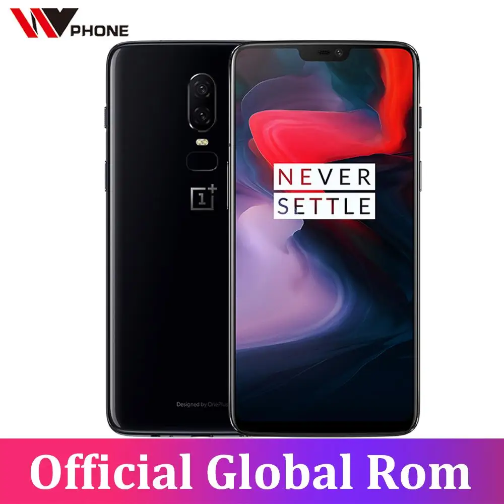 

Oneplus 6 mobile phone oneplus6 cellphone Original LTE 4G 6.28 inch Snapdragon 845 Octa Core android 8.1 Fingerprint ID NFC