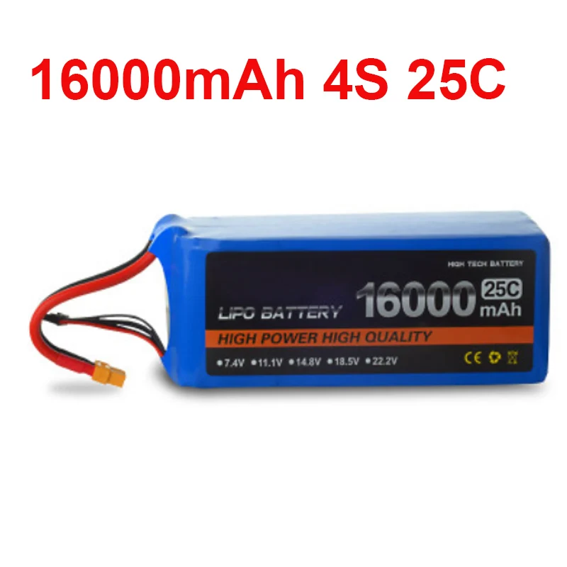 16000 mah font b drone b font battery FPV battery 14 8V 4S 25c air plane