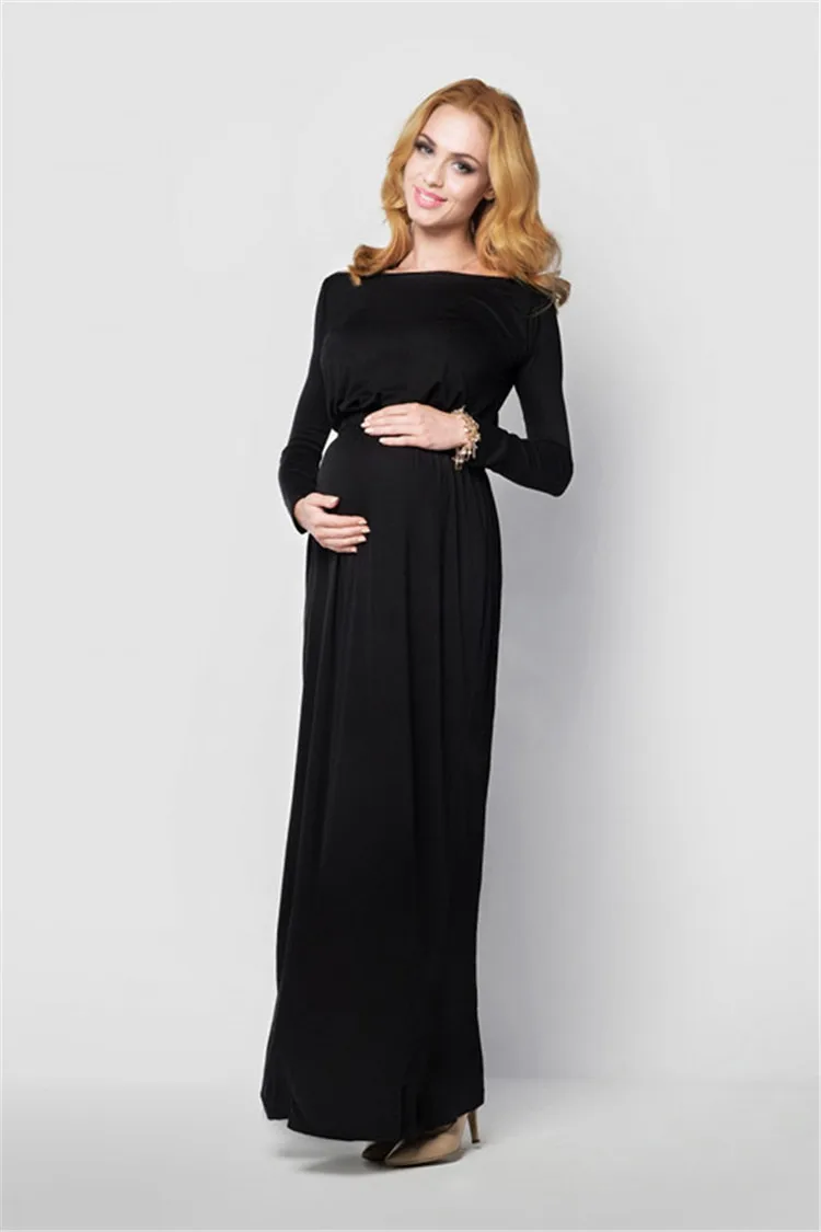 Для женщин платье для беременных для фотосессии беременных одежда длинные платья из мягкого хлопка с открытыми плечами для беременных Подставки для фотографий