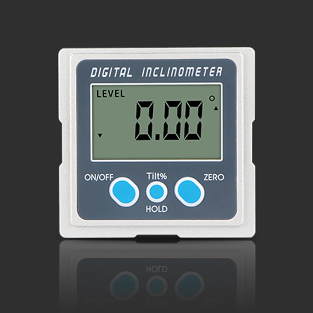 

Electronic Goniometer 360 Degree Level Box LCD Digital Protractor Zinc Alloy Shell Mini Inclinometer Angle Finder With Magnet